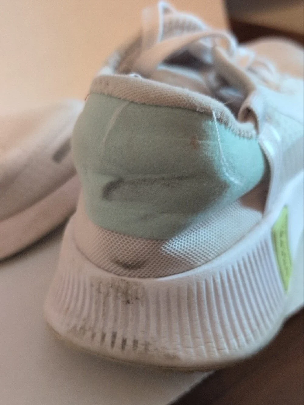 Nike Light Grey and Mint Green Women's Trainers